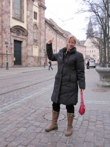 Obligatorischer Freiburg-Besuch in voller Wintermontur